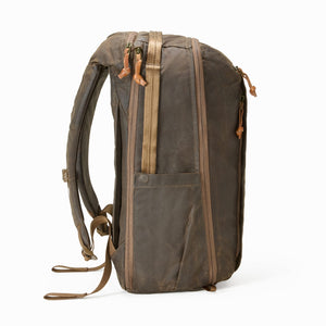 CIVIC Travel Bag 26L in Waxed Canvas - Waxed Tan - Side View