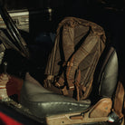 CIVIC Travel Bag 26L in Waxed Canvas - Waxed Tan - back panel CIVIC Travel Bag 26L in Waxed Canvas - Waxed Tan - back panel [13012cc-WTN