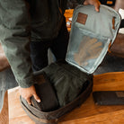 CIVIC Travel Bag 26L in Waxed Canvas - Waxed Tan -  Panel Loading CIVIC Travel Bag 26L in Waxed Canvas - Waxed Tan -  Panel Loading [13012cc-WTN