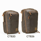 CIVIC Travel Bag 26L in Waxed Canvas - Waxed Tan - Size Guide vs CTB20 CIVIC Travel Bag 26L in Waxed Canvas - Waxed Tan - Size Guide vs CTB20 [13019cc-WTN