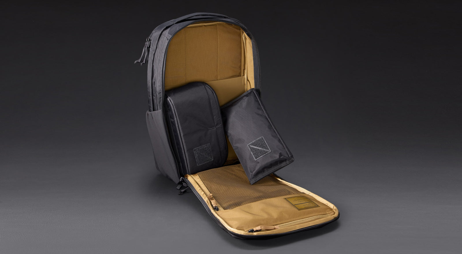 CIVIC Travel Bag X-Pac Black and Coyote CTB26 CTB20 - Coyote Brown Interior