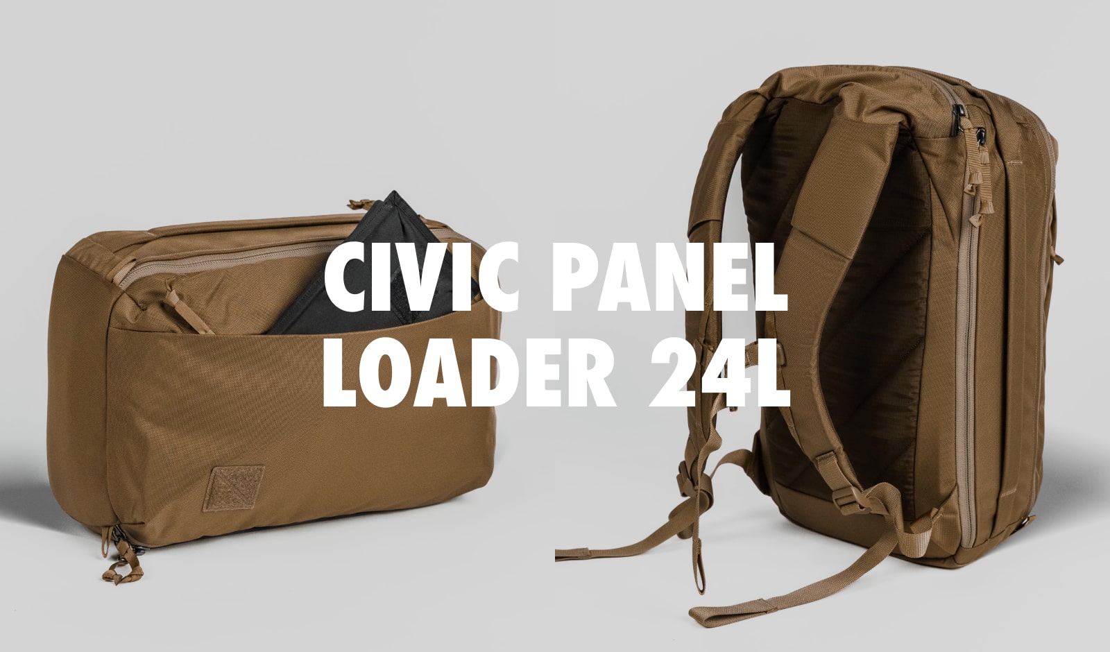 Civic panel loader 24L in Coyote Brown
