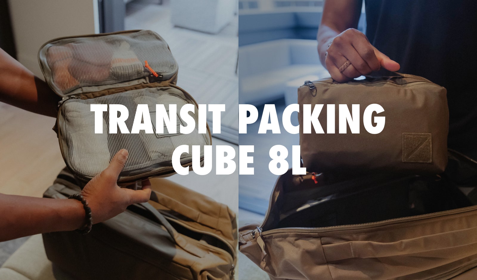Transit Packing Cube 8L in Coyote Brown