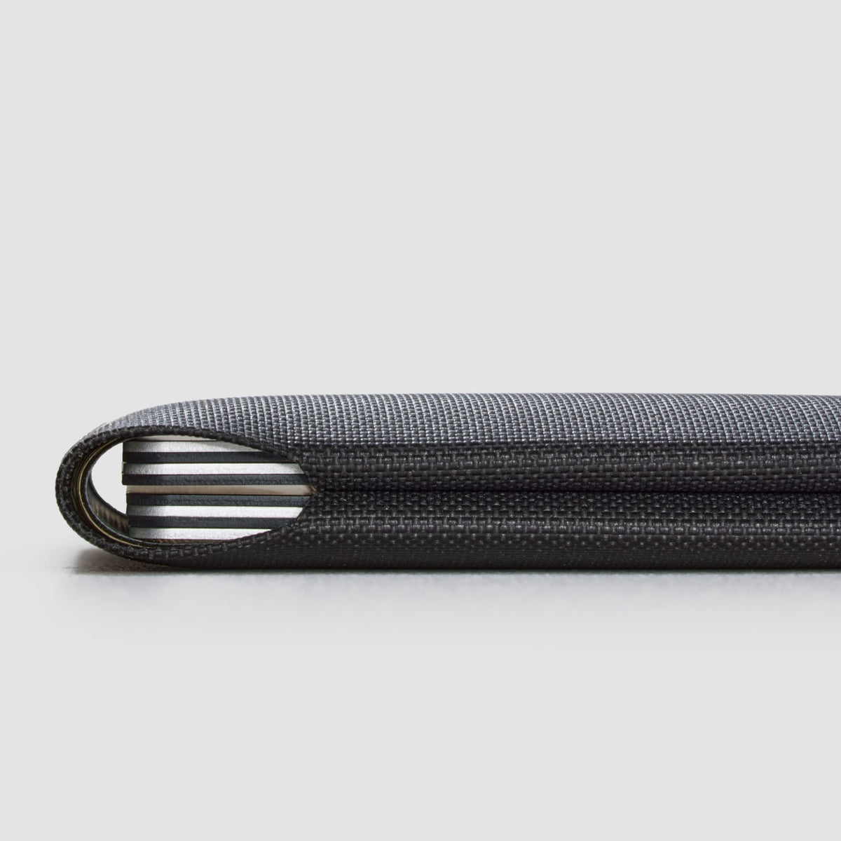 ELEMENT Bifold Wallet - EBW - Solution Dyed Black - closed with cards inside