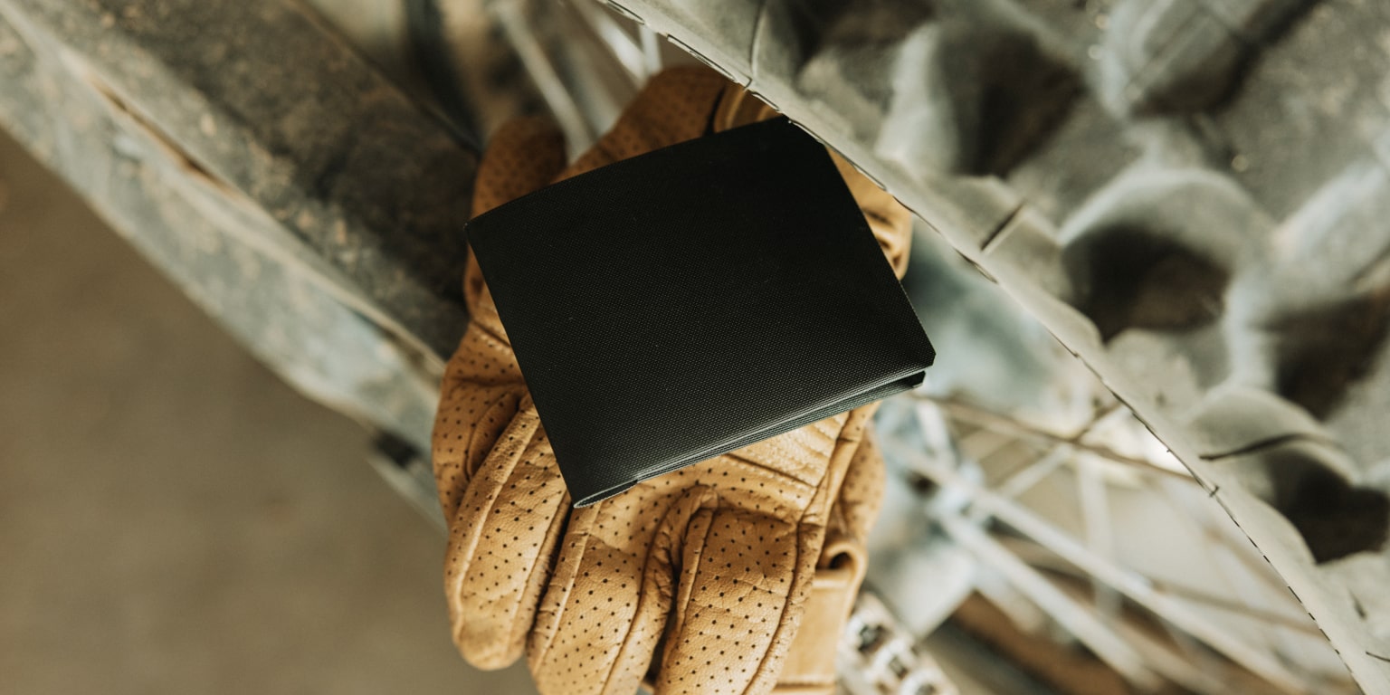 element bifold wallet in solution dyed black durability
