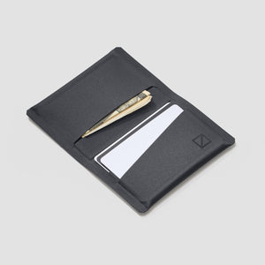 ELEMENT Card Wallet - Solution Dyed Black - Minimalist Wallet - Cash Pocket