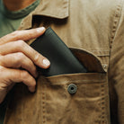 ELEMENT Card Wallet - ECW - minimalist wallet - front pocket of jacket carry