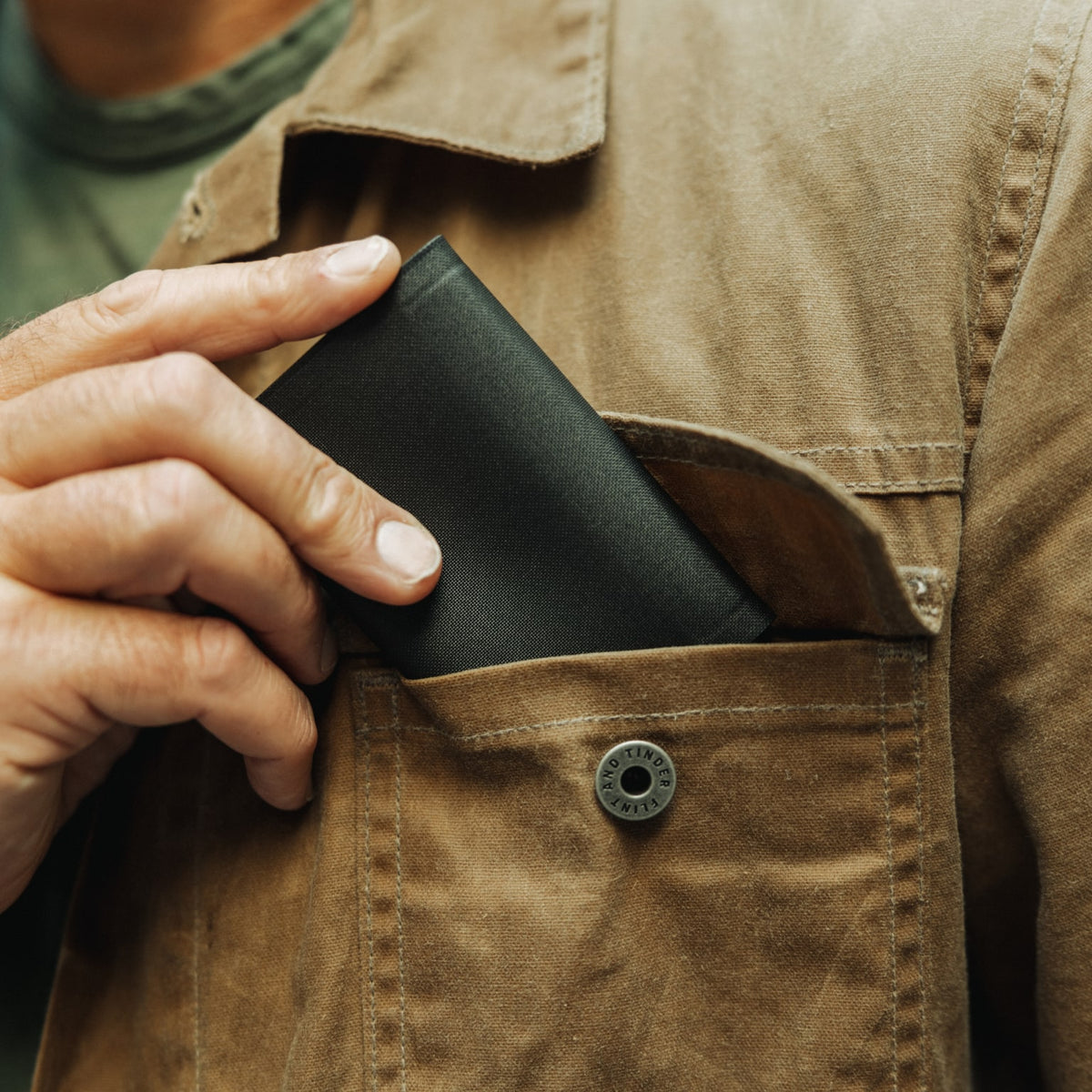 ELEMENT Card Wallet - ECW - minimalist wallet - front pocket of jacket carry