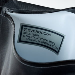 ELEMENT Flat Pouch - EFP - Small - Solution Dyed Black - Style Label