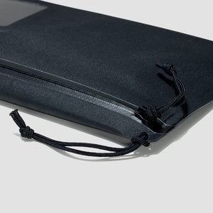 ELEMENT Flat Pouch - EFP - Small - Solution Dyed Black - Waterproof Zipper