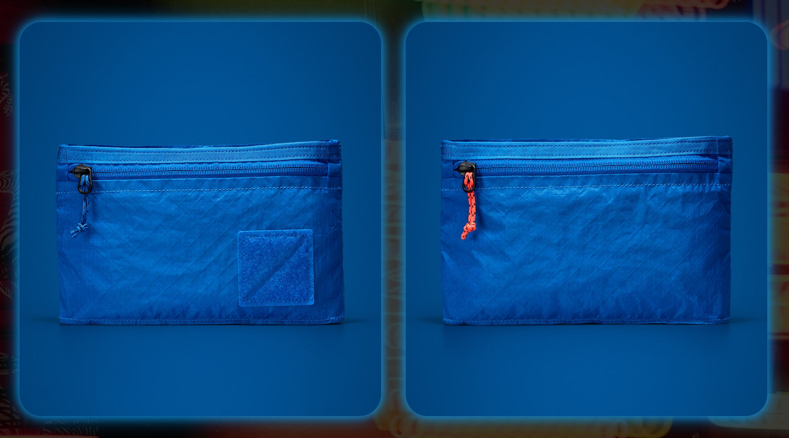 CIVIC Flat Pouch in ULTRA - Kludde Edition in Blue Flame