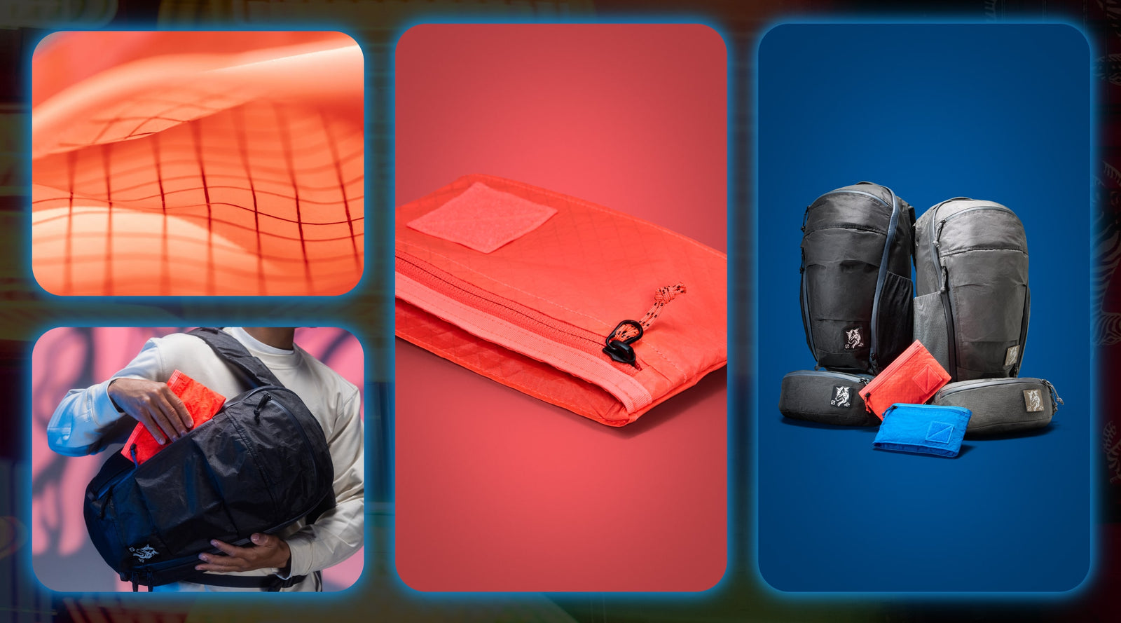 CIVIC Flat Pouch in ULTRA - Kludde Edition - Grid of detail images