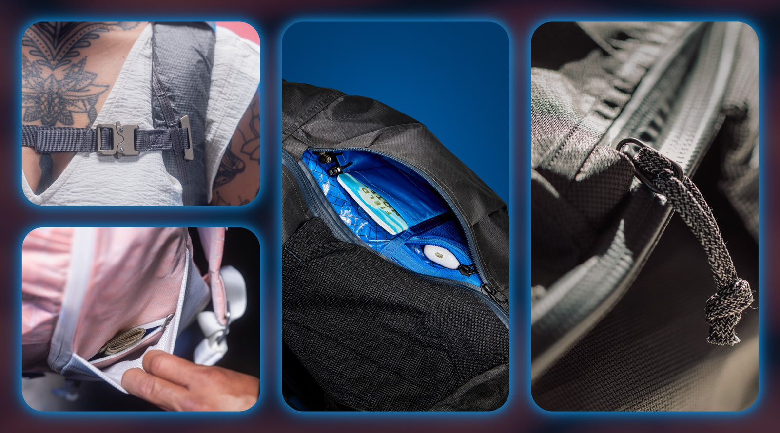 MOUNTAIN Panel Loader 22L - Kludde Edition - ULTRA - Black Magic - Gravel Gray - grid of photos