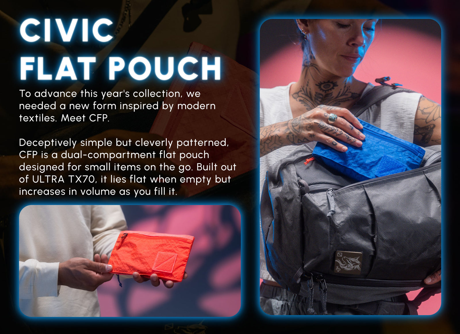 CIVIC Flat Pouch in ULTRA - Kludde Edition