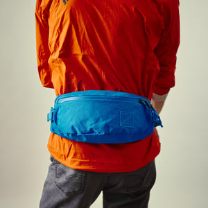 MOUNTAIN Hip Pack 3.5L in Bright Blue ECOPAK - worn on hip