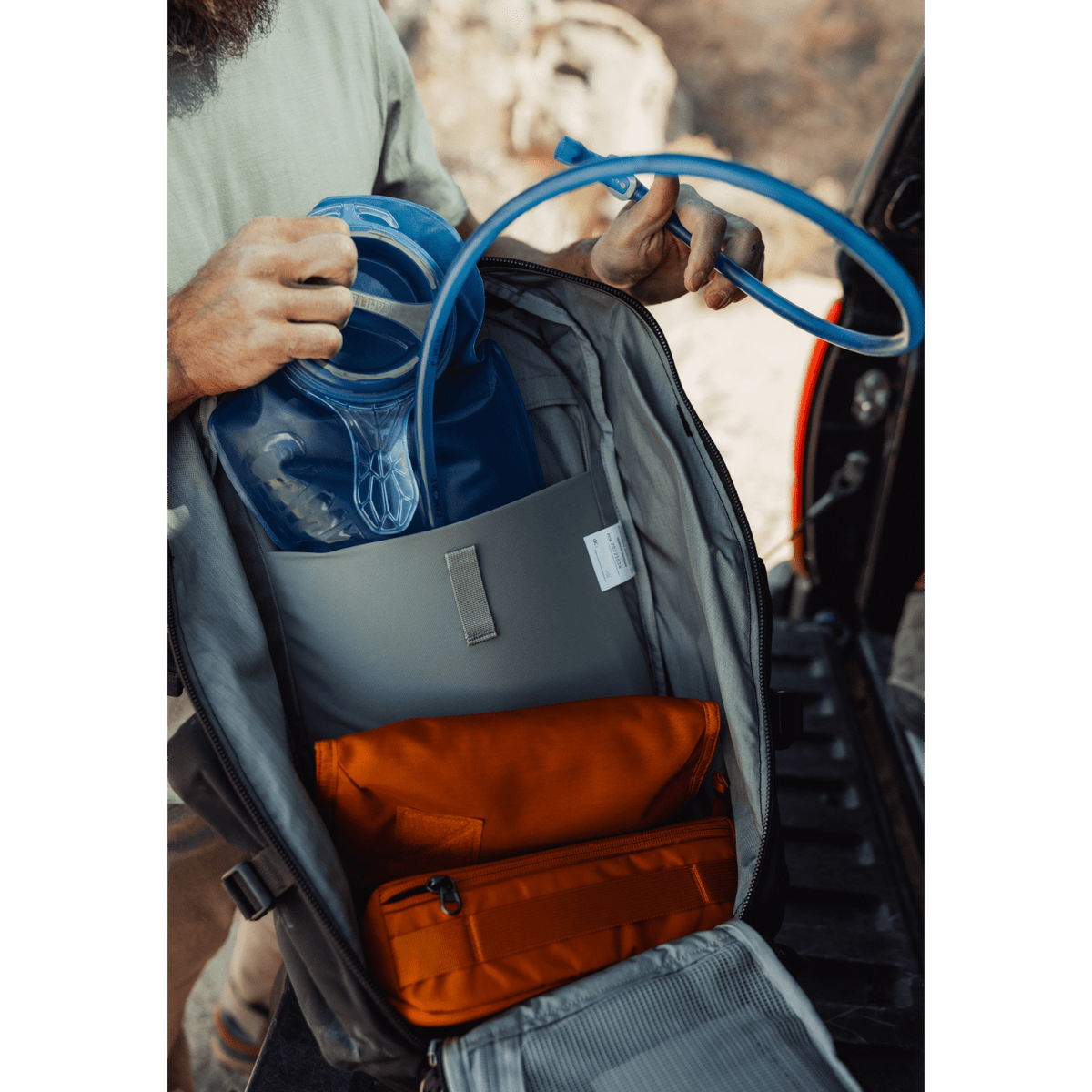 Panel loading backpack online