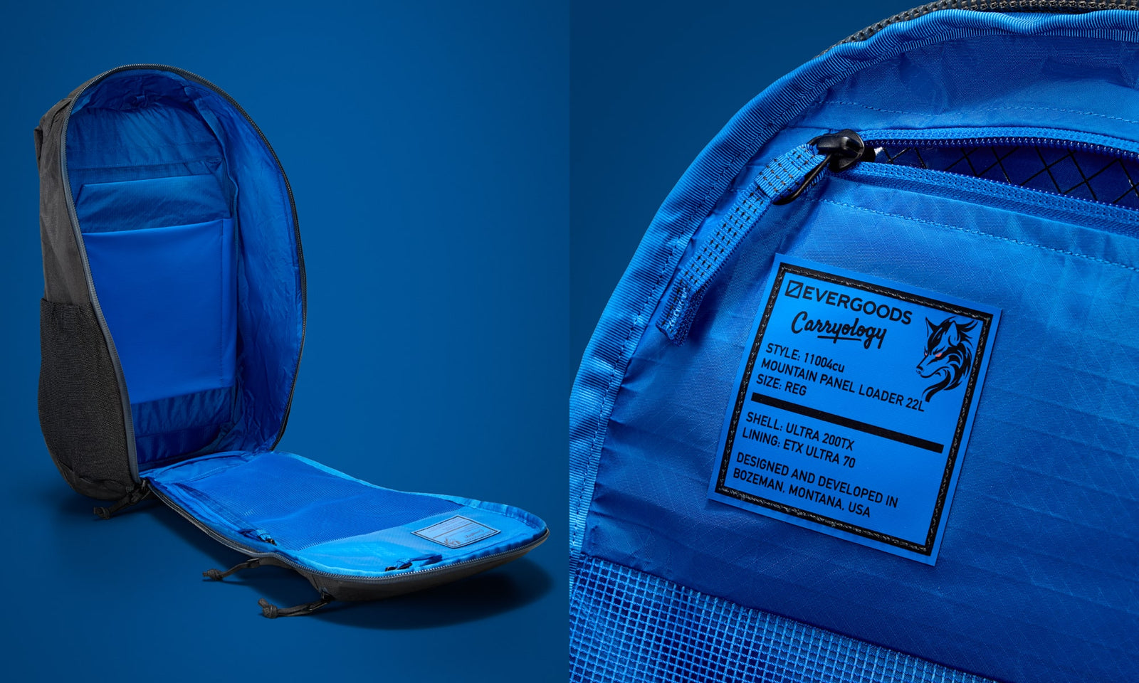 MOUNTAIN Panel Loader - Kludde Edition - Blue Flame Internal Lining TX70 ULTRA