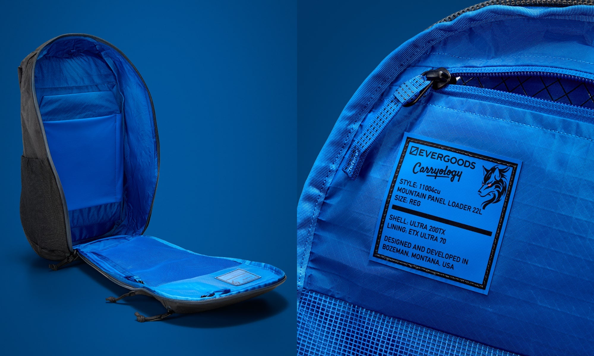 MOUNTAIN Panel Loader - Kludde Edition - Blue Flame Internal Lining TX70 ULTRA