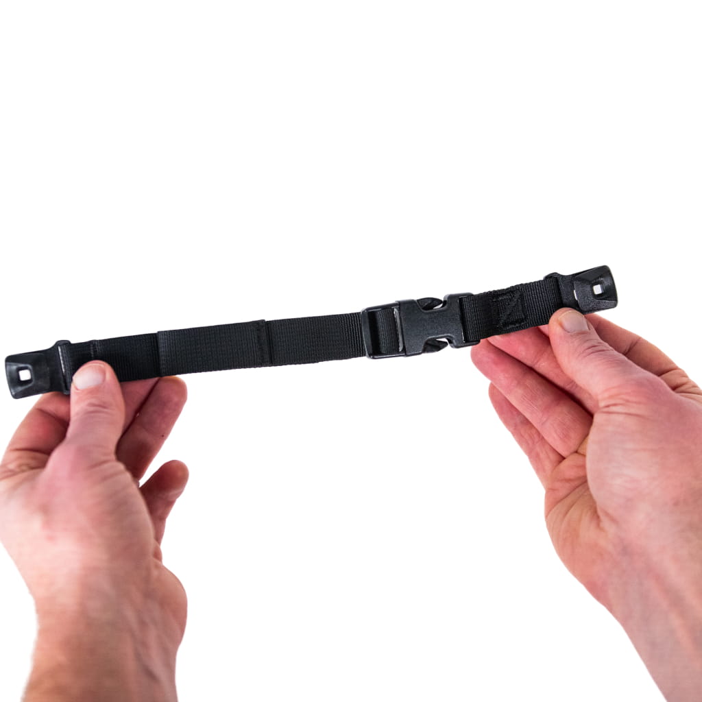EVERGOODS Sternum Strap Replacement Black in hand