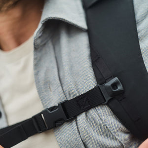 EVERGOODS Sternum Strap Replacement Black on Backpack