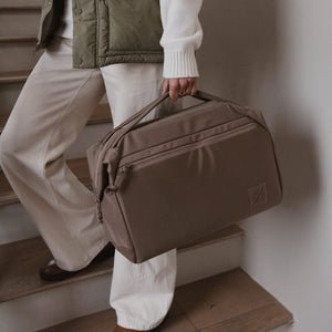 Transit Duffel 25L in Fossil Brown - top handles