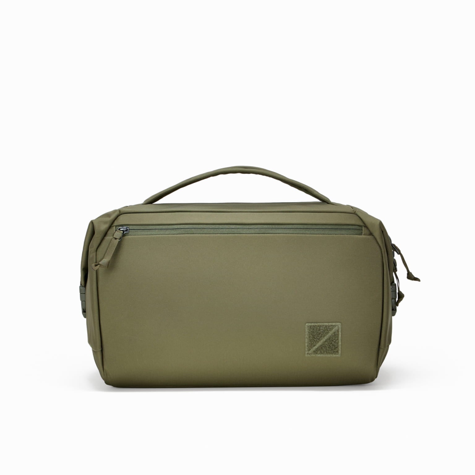 Transit Duffel 25L in OD Green - side profile [13023d-ODG]