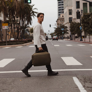 Transit Duffel 35L in OD Green crosswalk city [13014d-ODG]