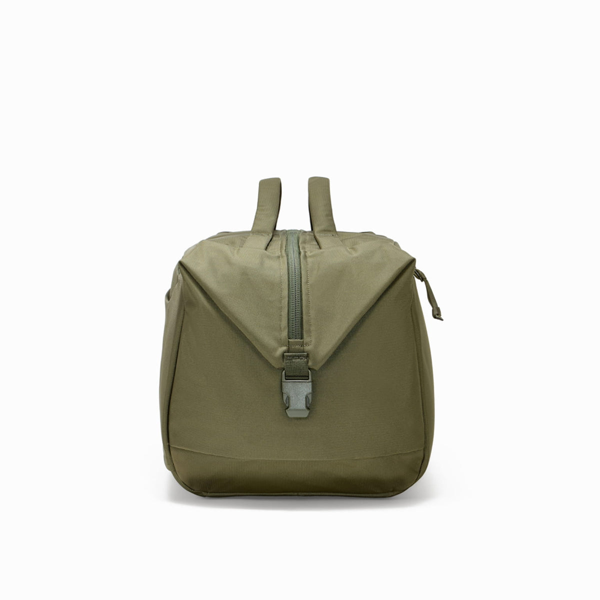 Transit Duffel 35L in OD Green end handles and buckle