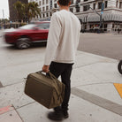 Transit Duffel 35L in OD Green street crossing Transit Duffel 35L in OD Green street crossing [13014d-ODG