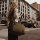 Transit Duffel 35L in OD Green street crossing Transit Duffel 35L in OD Green street crossing [13014d-ODG