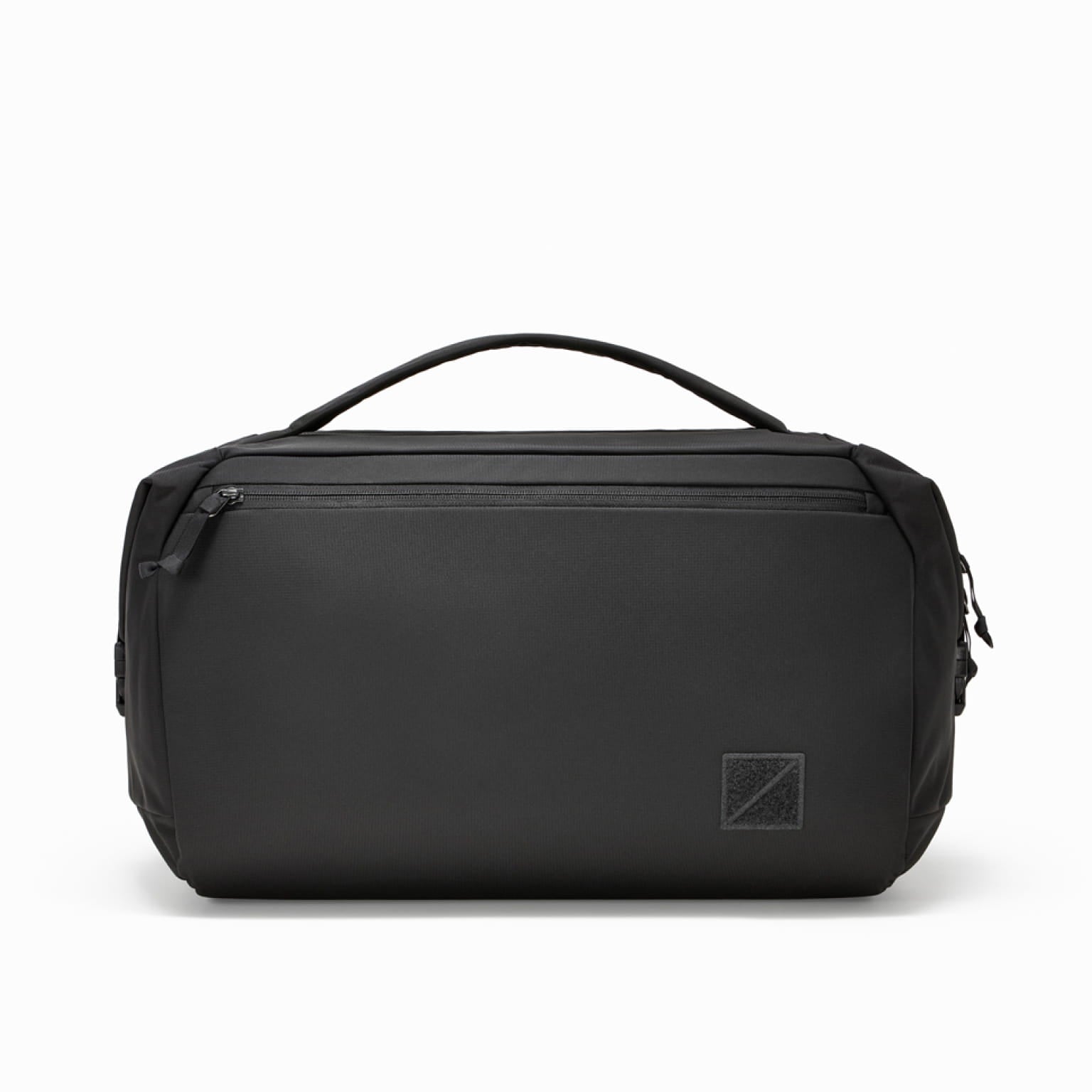 Transit Duffel 35L in Solution Dyed Black - side profile [13014d-SBK]