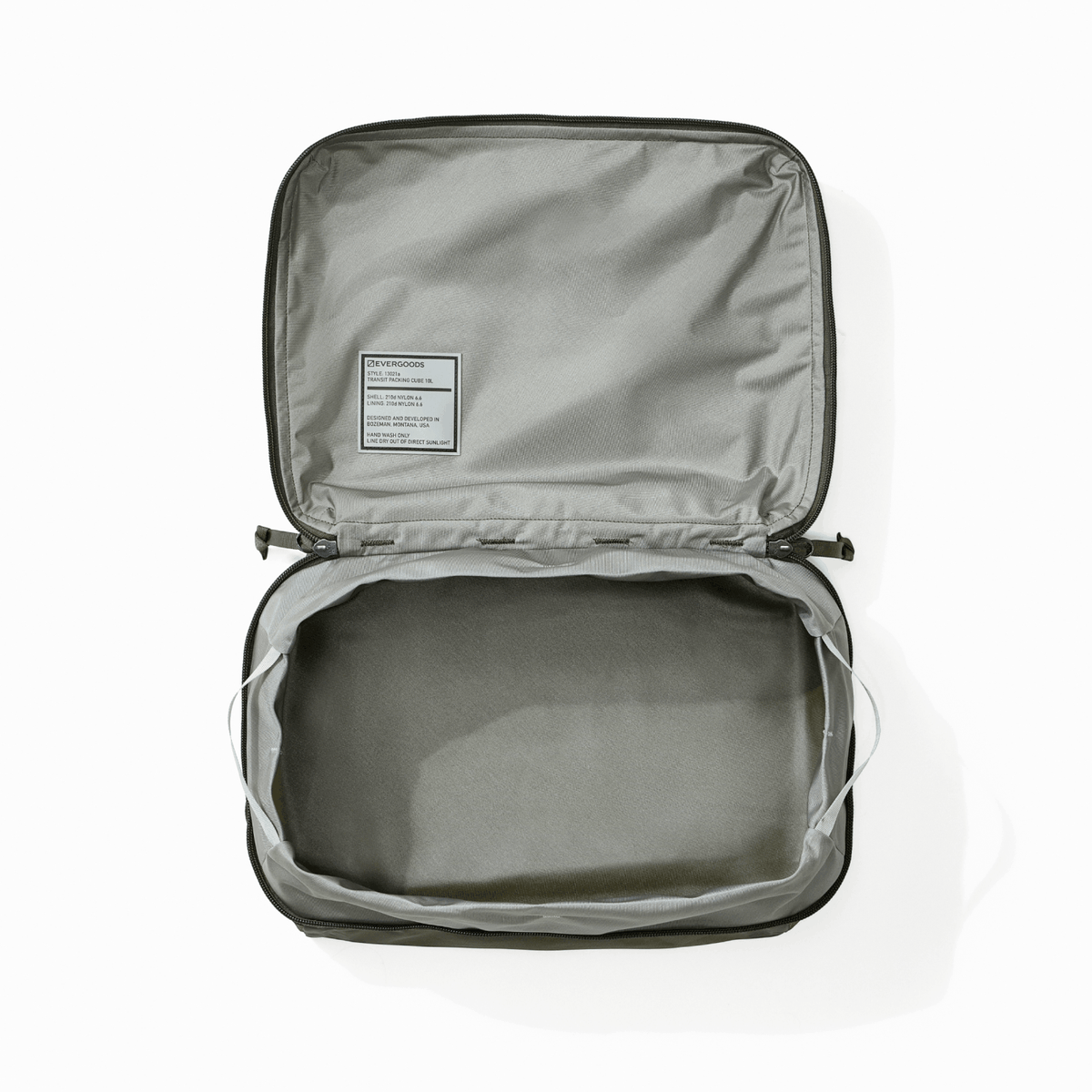 Transit Packing Cube 10L - OD Green - open wide