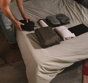 Transit Packing Cube 8L in OD Green - load out