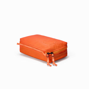 Transit Packing Cube 4L in Hot Orange - laid flat and closed