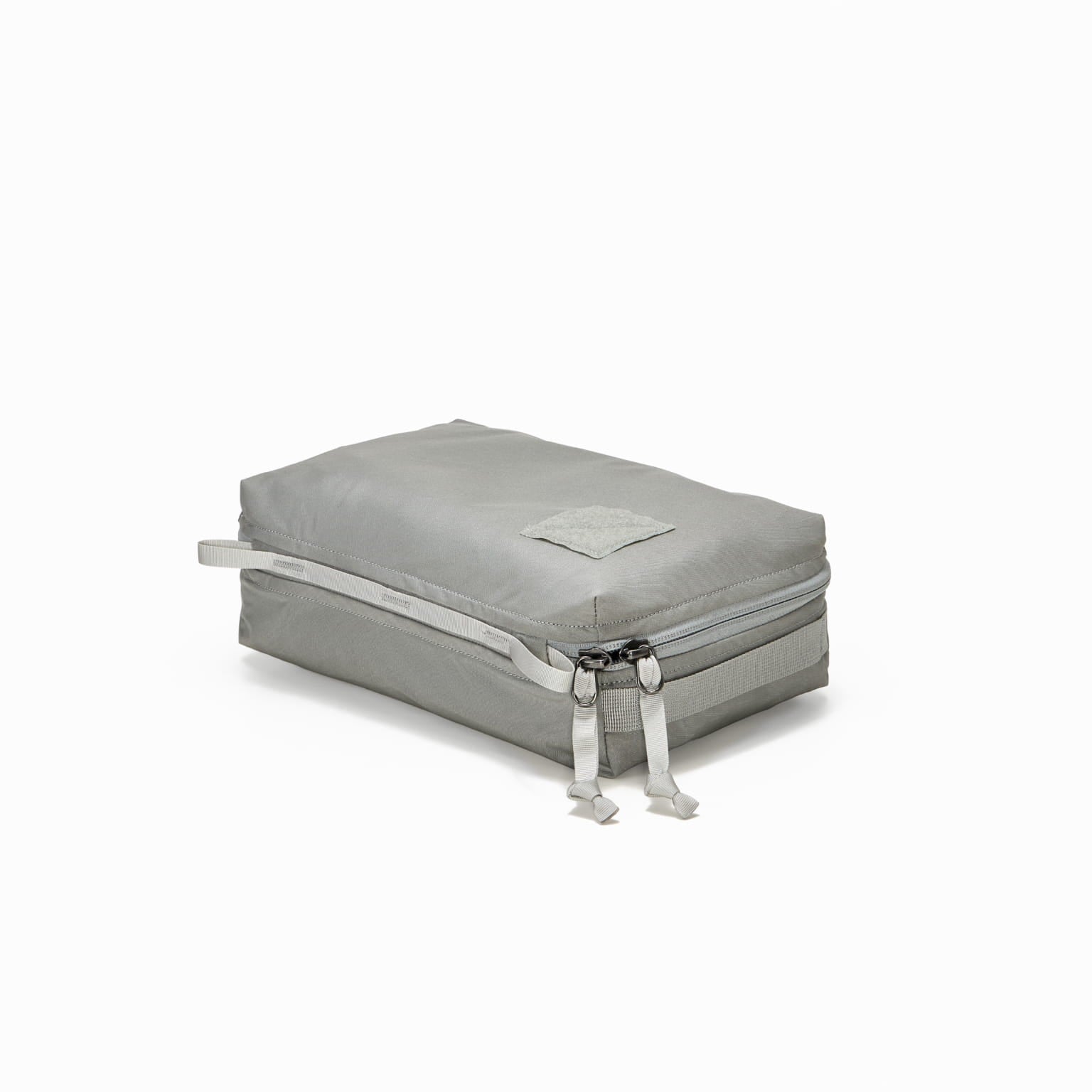 Transit Packing Cube 4L in Standard Gray - closed and laid flat [13026a-STG]