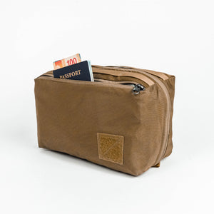 Transit Packing Cube 8L in Coyote Brown - zipper stash pockets