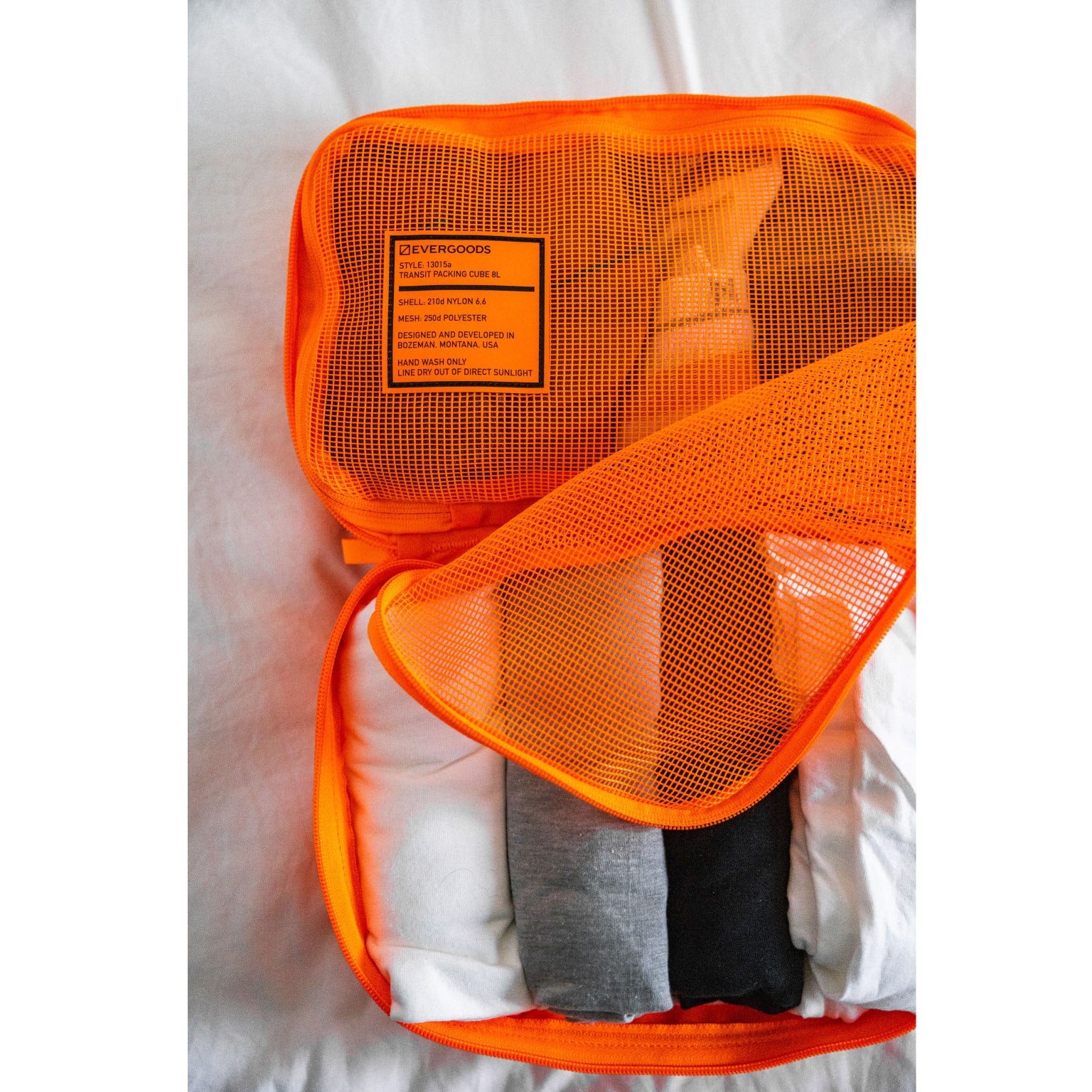 Transit Packing Cube 8L in Hot Orange