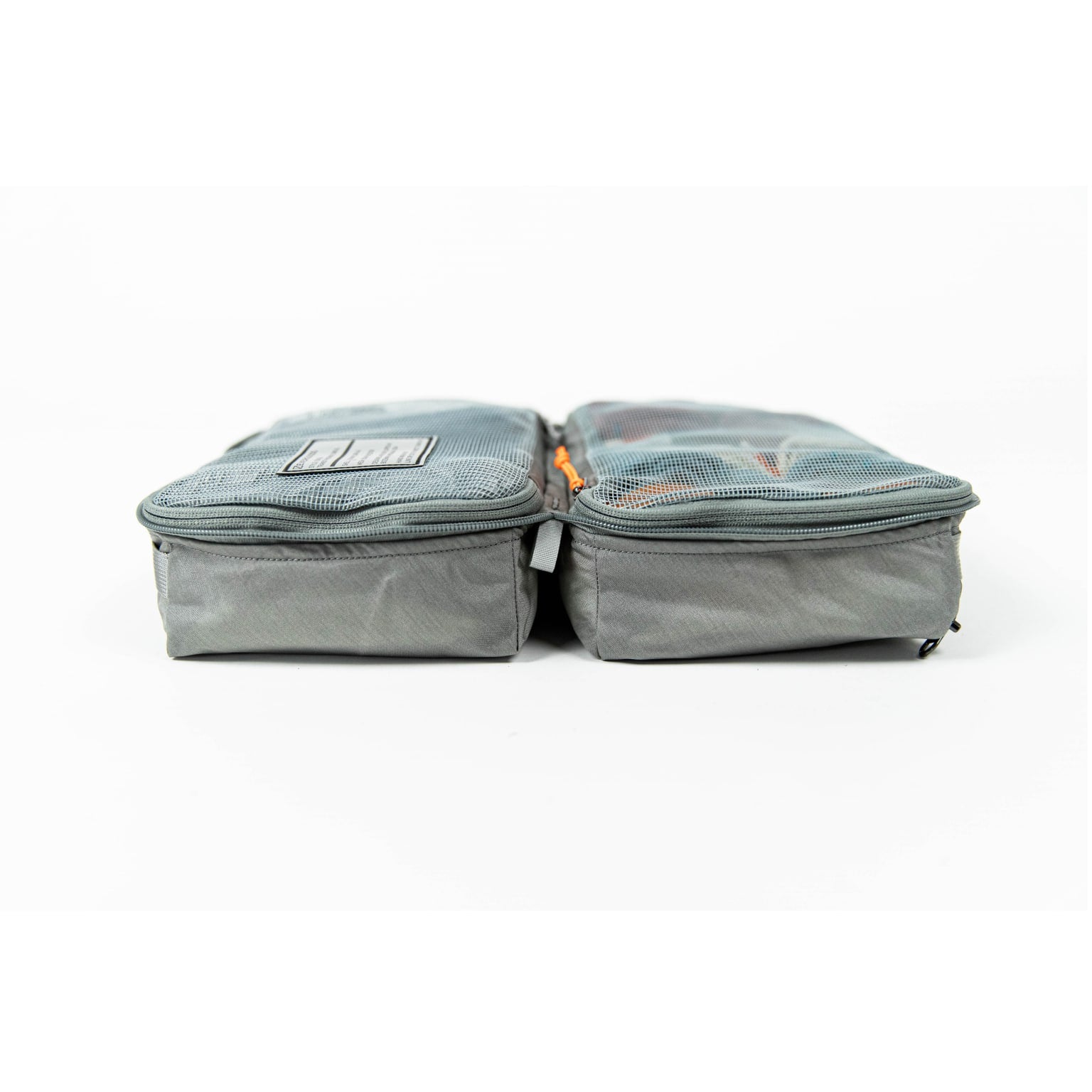 Transit Packing Cube 8L Standard Gray Side Profile Open [13015a-STG]