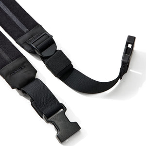 Transit Strap in Solution Dyed Black strap keeper details
