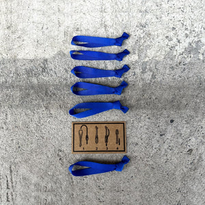 Zipper Puller Kit Signal Blue - Webbing