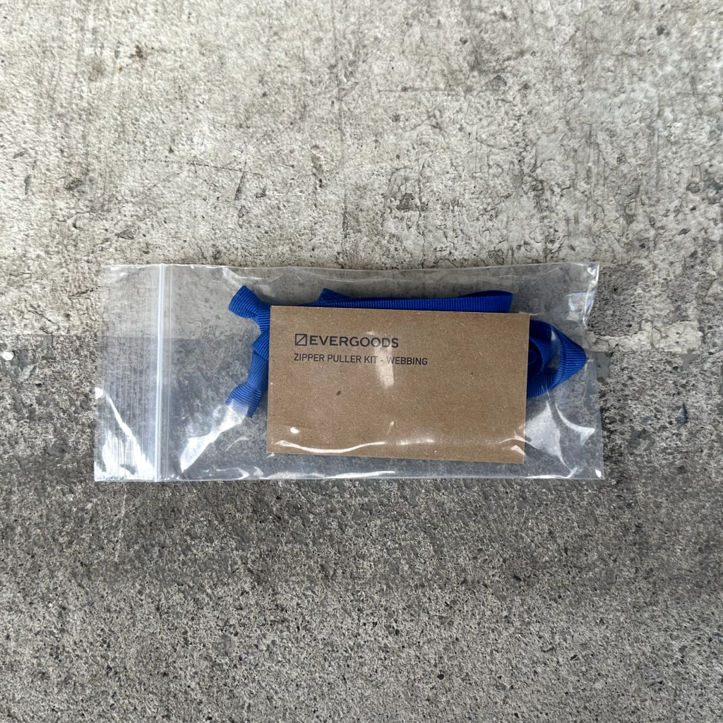 EVERGOODS Signal Blue Webbing Zipper Puller Kit [19004a-SBL]