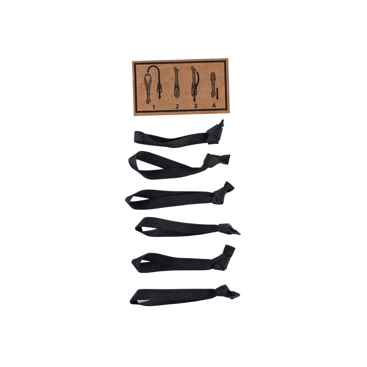EVERGOODS Black Webbing Zipper Pullers EVERGOODS Black Webbing Zipper Pullers [19004a-BLK