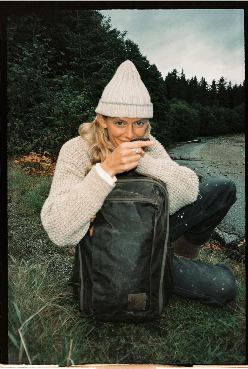 Alaska Wild Blueberries Waxed Canvas Catepillar and Backpack