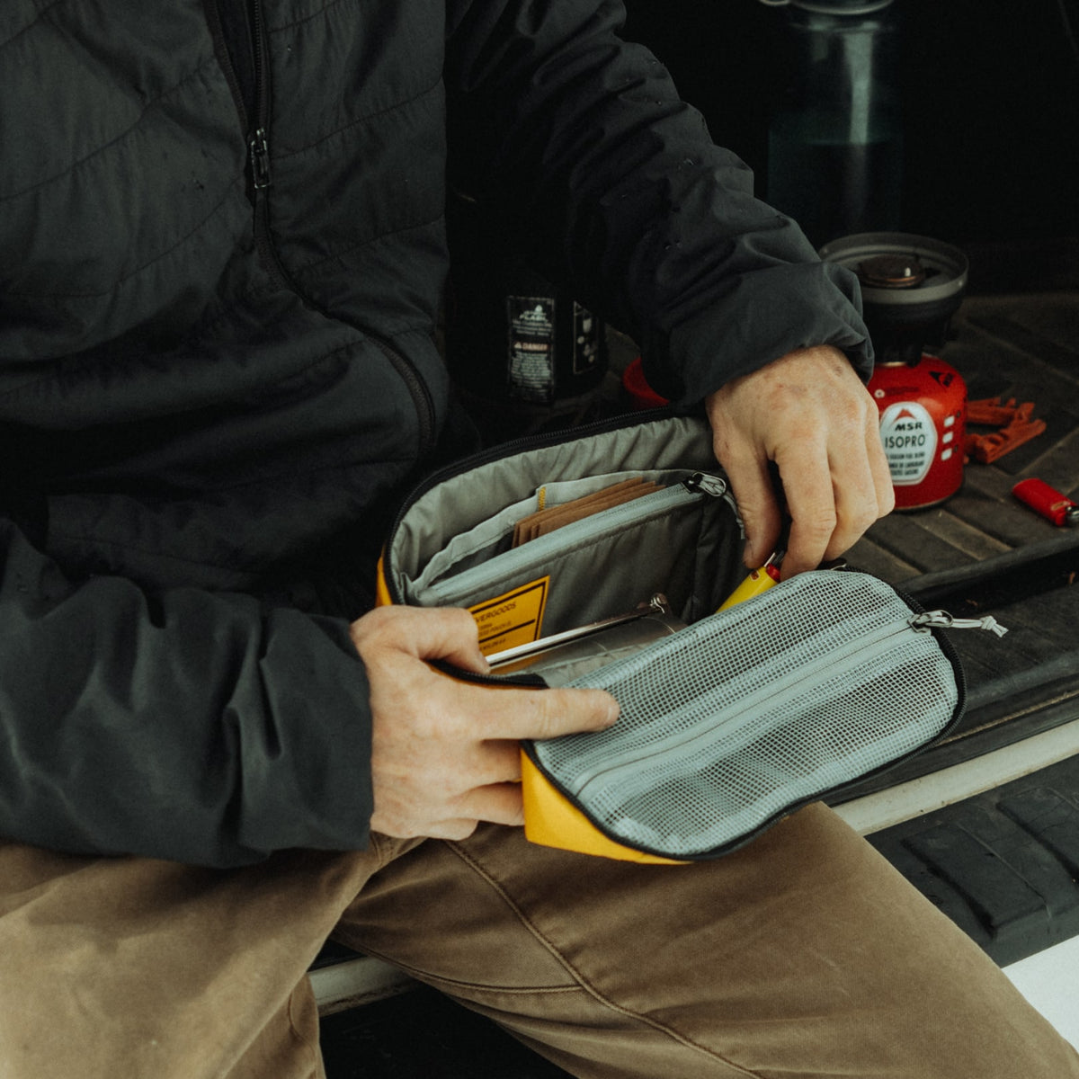 Expedition Yellow gear access Civic access pouch 2L mobile coffee kit