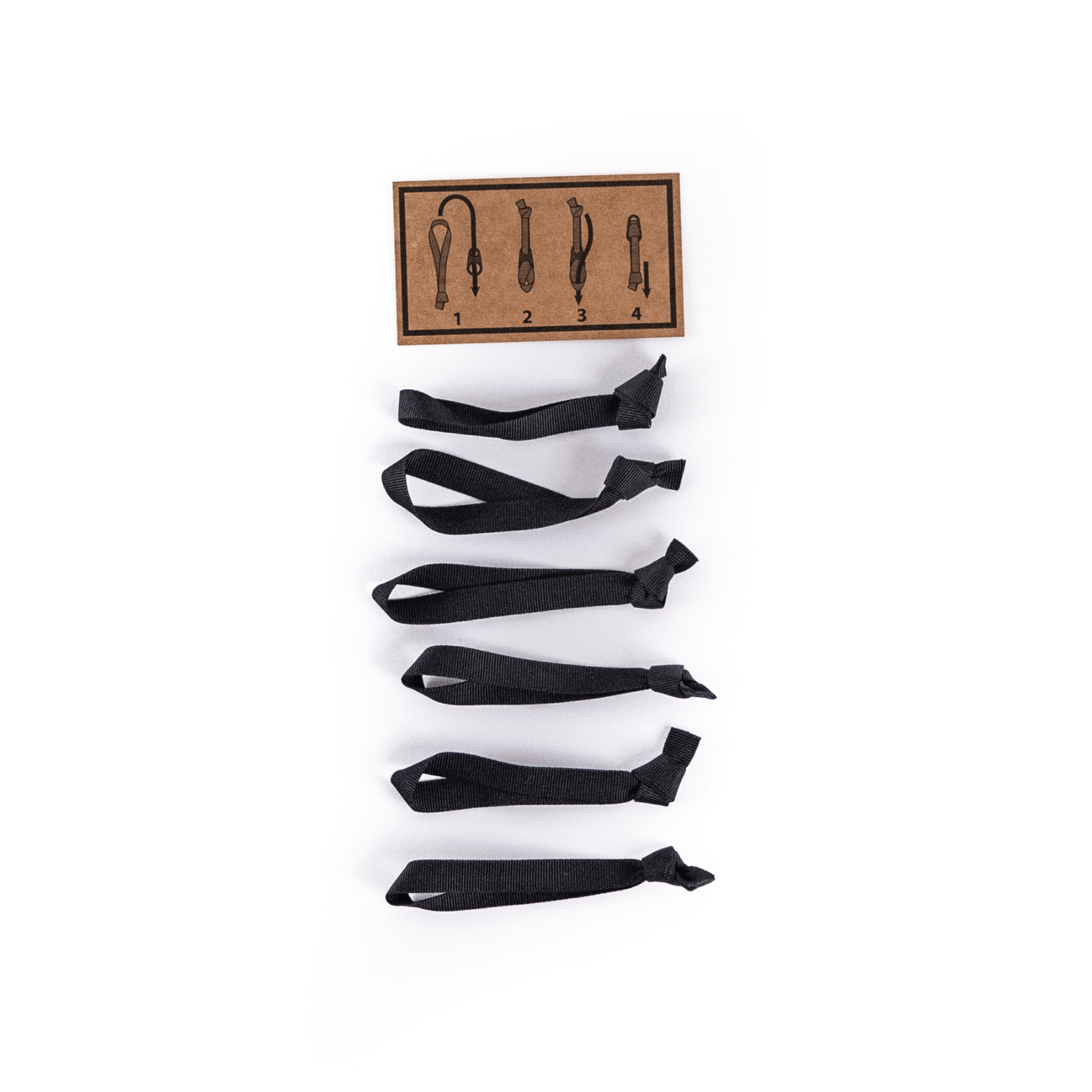EVERGOODS Black Webbing Zipper Pullers [19004a-BLK]