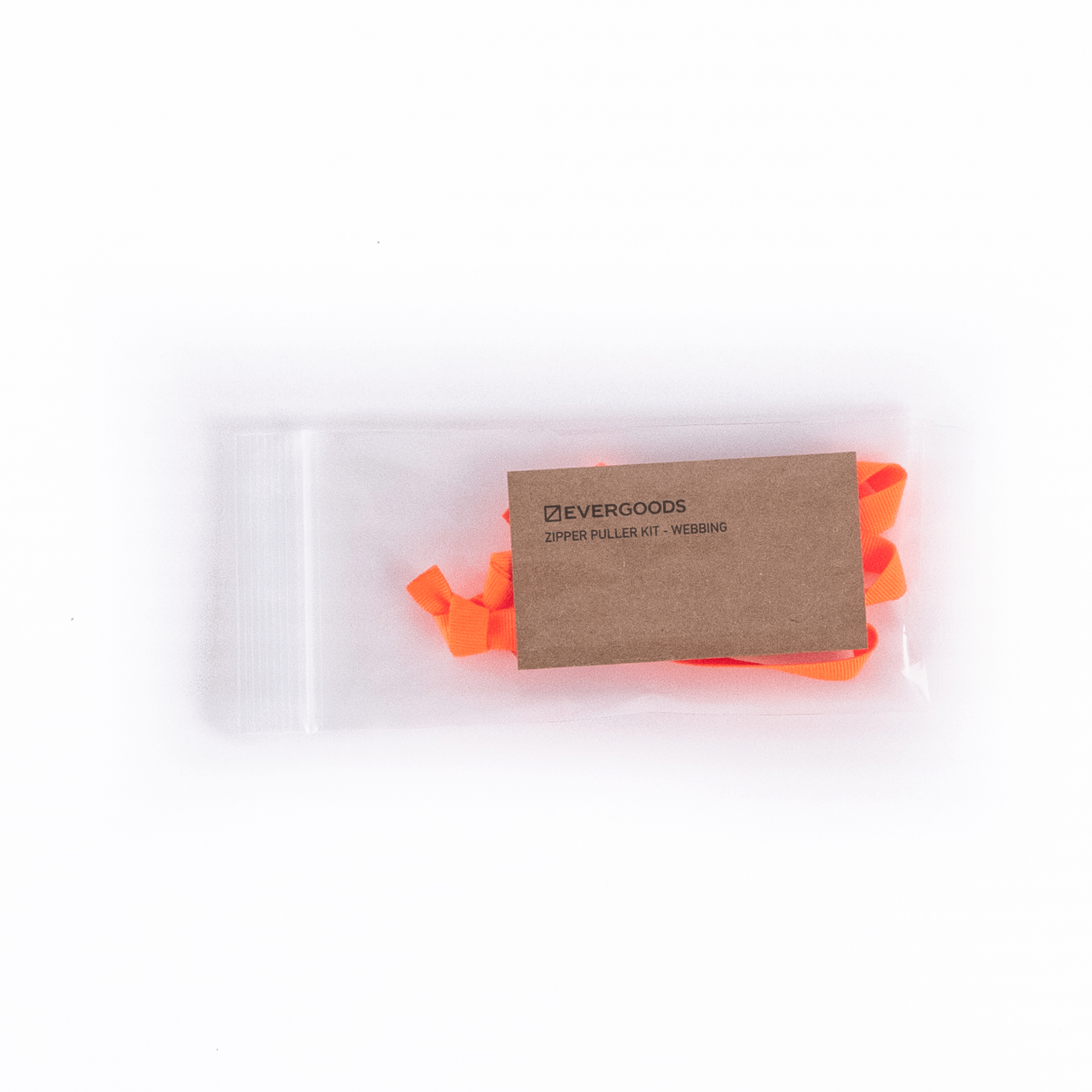 EVERGOODS Hot Orange Webbing Zipper Pullers [19004a-HTO]